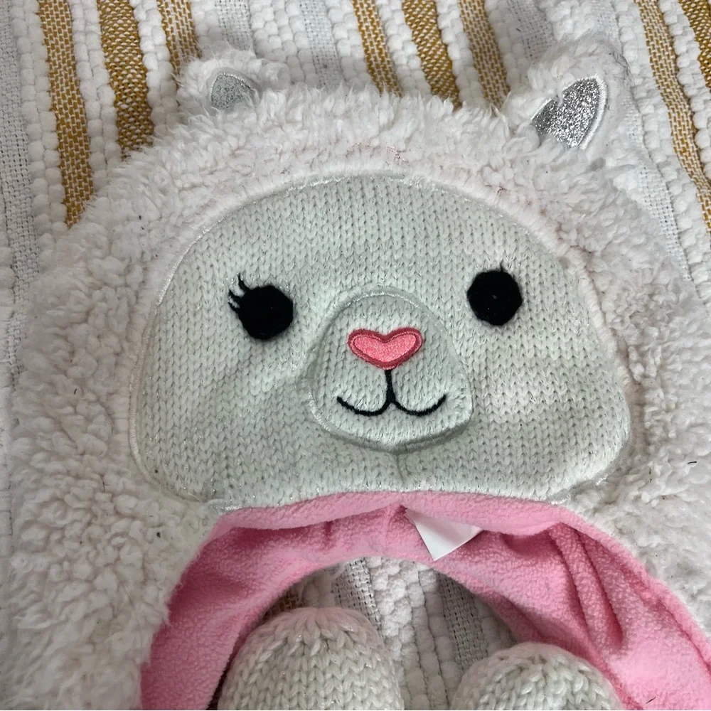 Lil' Llama Girls Hat And Mitten Set Size M (2T-3T)‎
